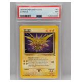 1999 Pokemon Fossil Zapdos #30 PSA 7