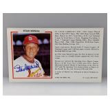 4x6 Stan Musial Auto Post Card Stan the Man Inc