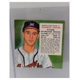 1954 RED MAN TOBACCO WARREN SPAHN HOF 11N C/S