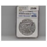 NGC 2016 MS70 1oz .999 Silv Eagle $1 Dollar