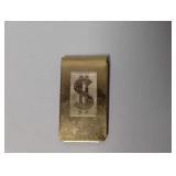 Gold Tone $ Money Clip