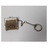 Vtg Metal Mesh Mini Purse Charm