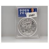 PCGS 2020 MS70 1oz .999 Silv Eagle $1 Dollar