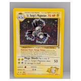 Pokemon 2000 Lt Surges Magenetonï¿½Holo Swirl Crease