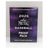 2026 Leaf Metal Baseball 1/1 Proof Per Pack