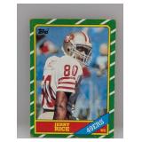 Jerry Rice 1986 Topps Rookie #161 Creases