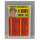 1969 TOPPS DON DRYSDALE CHECKLIST UNCHECKED 314