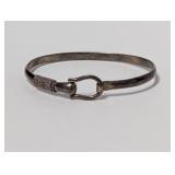 .925 Sterl Equestrian Style Clasp Bracelet