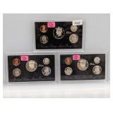 (3) 90% Silv US Mint Proof Sets