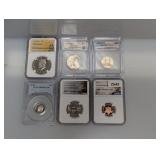 (6) Mixed Graded Coins