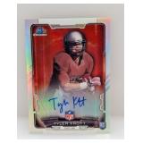 2015 Bowman Chrome RC Auto Refractors Tyler Kroft