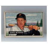 1951 Bowman #274 George Metkovich Pirates Stain