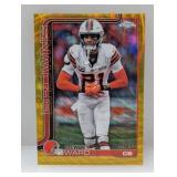 2025 Topps Chrome Denzel Ward Gold Hyper 42/50