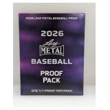 2026 Leaf Metal Baseball 1/1 Proof Per Pack
