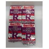 (4) 1987 Sports Flics 1987 Rookies Pack 1