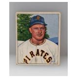 1950 Bowman #124 Clyde McCullough Pirates Stain