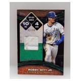 2025 Bobby Witt Jr Topps Base Relic /99 Back