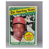 1969 TOPPS Baseball LOU BROCK HOF 428