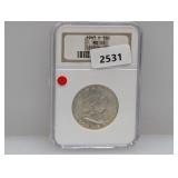 NGC 1963-D MS65 90% Silv Franklin Half $1