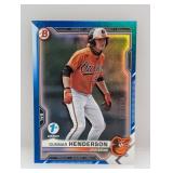 2021 Bowman 1st Edition Gunnar Henderson Blue /150