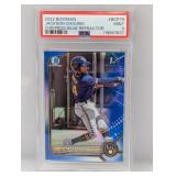 2022 Bowman Ch Prosp Chourio Blue Ref /150 PSA 9