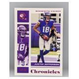 2020 Chronicles Justin Jefferson Rookie #62