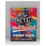 2026 Leaf Metal Vivid Baseball 1/1 Proof Per Pack