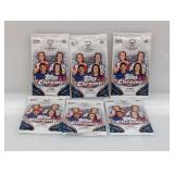 (6) 2023-24 Topps Chrome Womens Soccer Hobby Packs