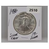 1986 1oz .999 Silv Eagle $1 Dollar