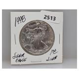 1998 1oz .999 Silv Eagle $1 Dollar