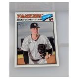 2026 Topps Heritage Cam Schlittler RC #222