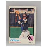 1973 TOPPS Baseball HANK AARON HOF 100