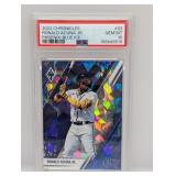 2022 Chronicles /25 Ronald Acuna Jr Blue Ice PSA10