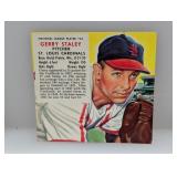 1953 red man tobacco Baseball GERRY STALEY Crease