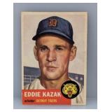 1953 Topps Semi Hi #194 Eddie Kazak Tigers S/S