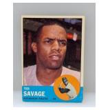 1963 Topps 5th Series #508 Ted Savage Pirates S