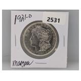 1921-D 90% Silv Morgan $1 Dollar