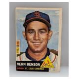 1953 Topps Semi Hi #205 - Vern Benson "Cardinals"