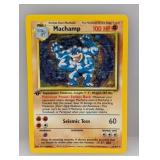 1999 Pokemon 1st Edition Machamp Holo #8 S/Es