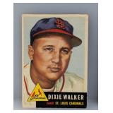 1953 Topps Semi Hi #190 Dixie Walker Cardinals W