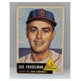1953 Topps Semi HN Les Fusselman Cardinals W/S/Is