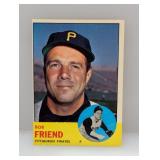 1963 Topps 5th Series #450 Bob Friend Pirates