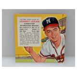 1954 red man tobacco Baseball JOHNNY LOGAN S