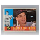 1960 TOPPS Baseball HARMON KILLEBREW HOF Indents