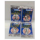 (4) 1991 Fleer Ultra Baseballï¿½Packs