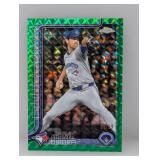 2025 Topps Chrome Green Geometric/99 Shane Bieber