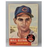 1953 Topps Semi Hi #171 Bill Glynn Indians S/W