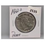 1922-D 90% Silv Peace $1 Dollar