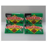 (4) 1989 Bowman Packs Look For Griffey Jr RC