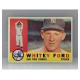 1960 TOPPS Baseball WHITEY FORD HOF 35 Wrinkle